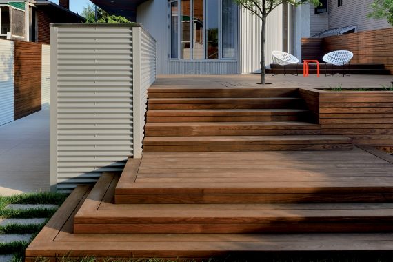 Thermory ash decking