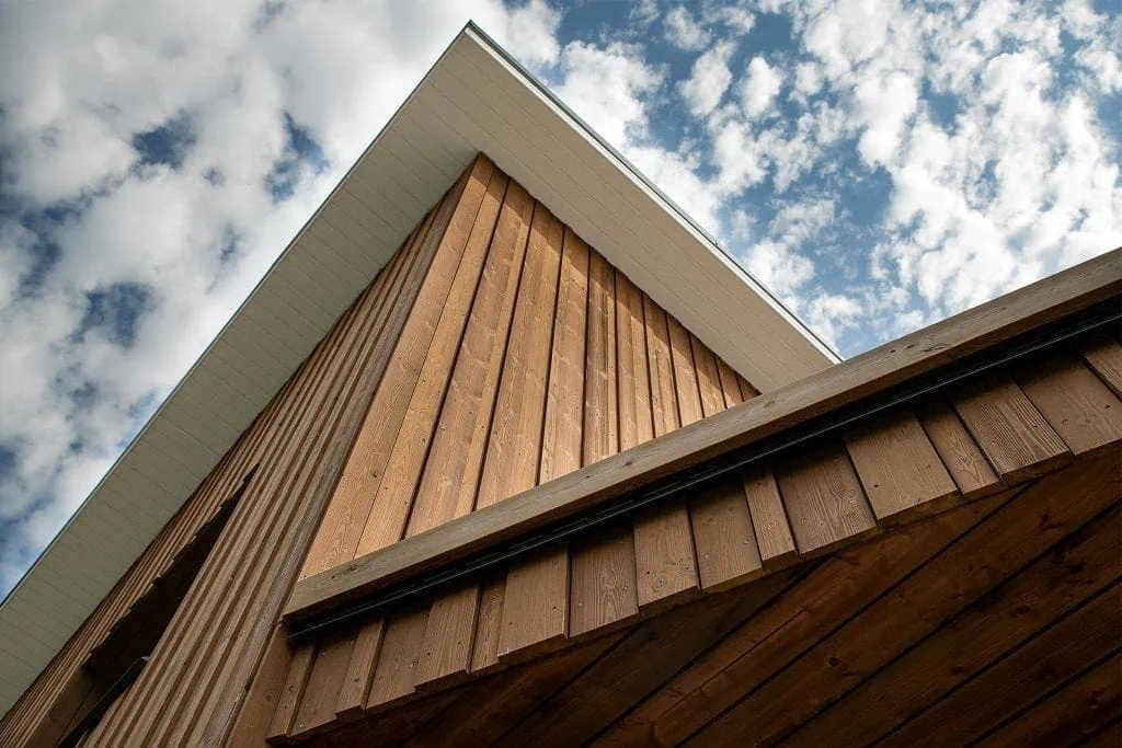 Wooden Slat Facades: Rhythm and Translucency