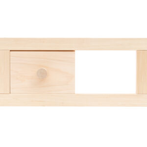 Sauna ventilation hatch, Alder