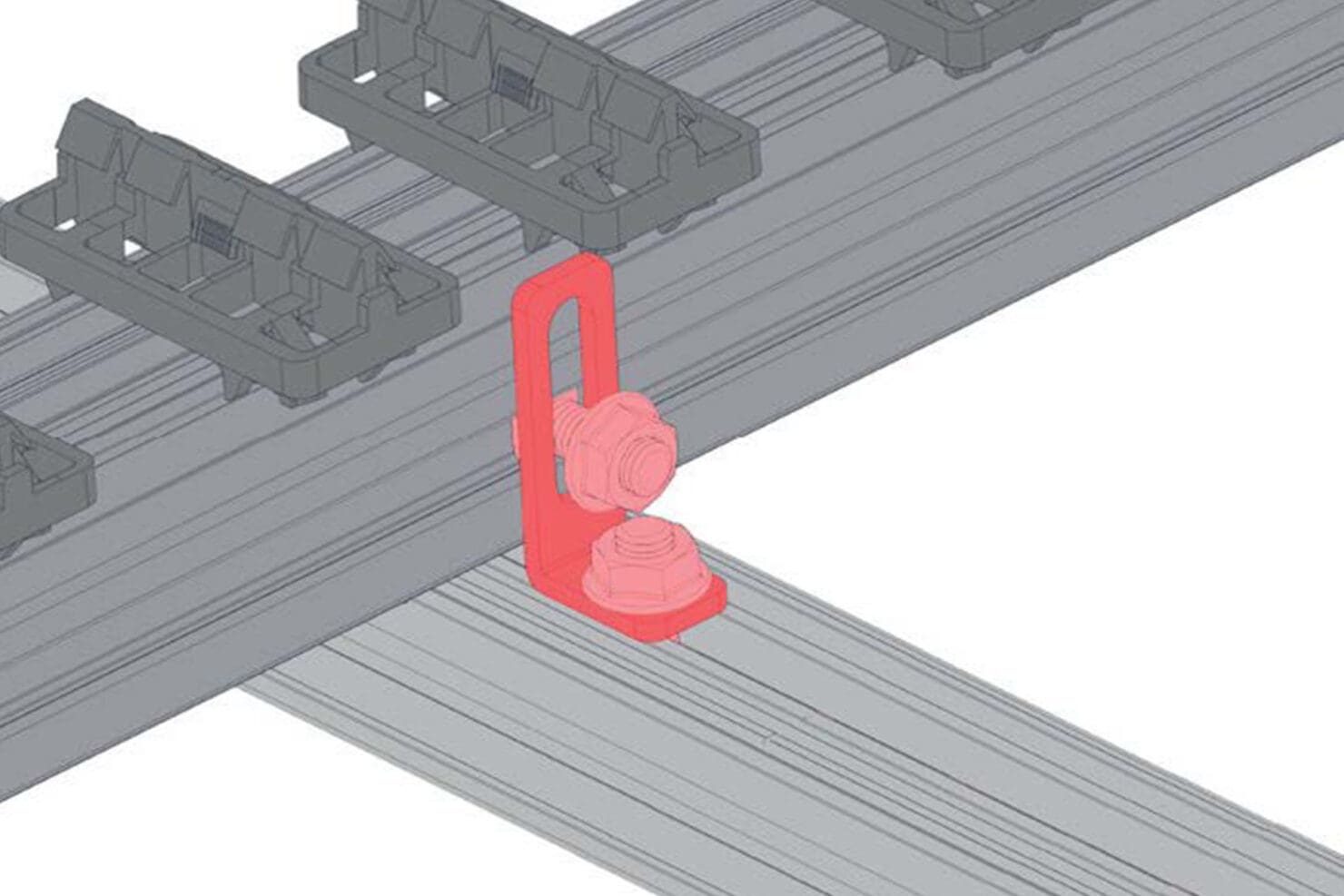 SPANNER FIXING BRACKETS FOR PACS GRAD ALU RAIL Thermory
