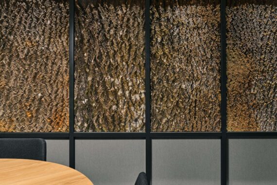 Biophilic design element in Thermory Office