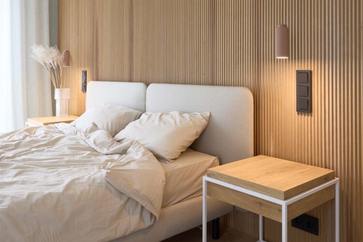 wood accent wall