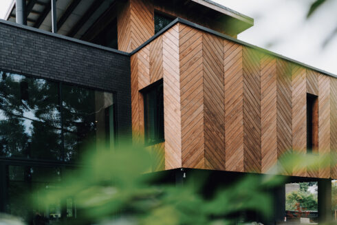 Thermory Benchmark thermo radiata pine cladding C4 20x138 mm, Private house in Latvia, Riga, Architect Karlis Graudins