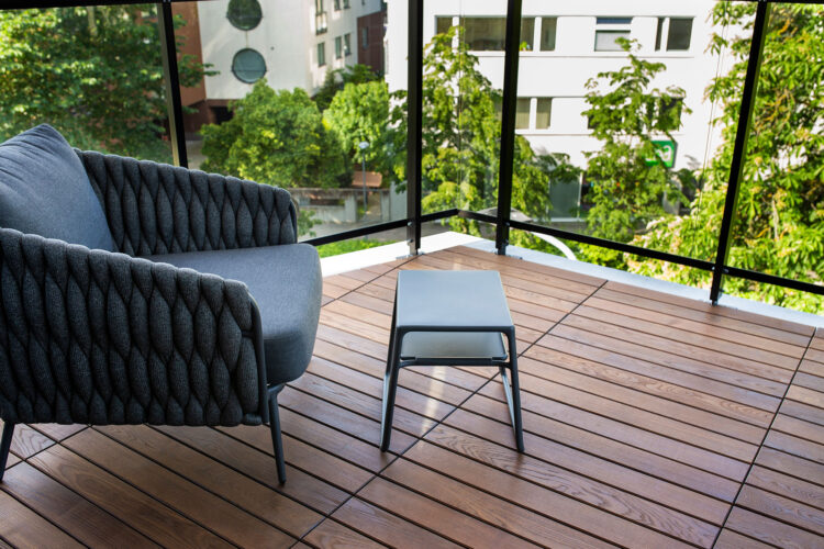 Thermory ash decking