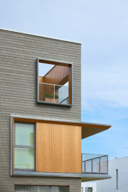 Vivid painted timber cladding