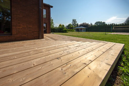 Spruce decking