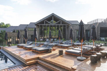 Thermory Benchmark thermo-pine decking, architect DO ARCHITECTS