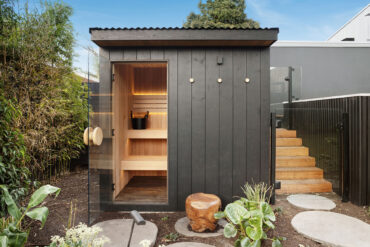 Outdoor sauna, Australia, Thermory Ignite cladding