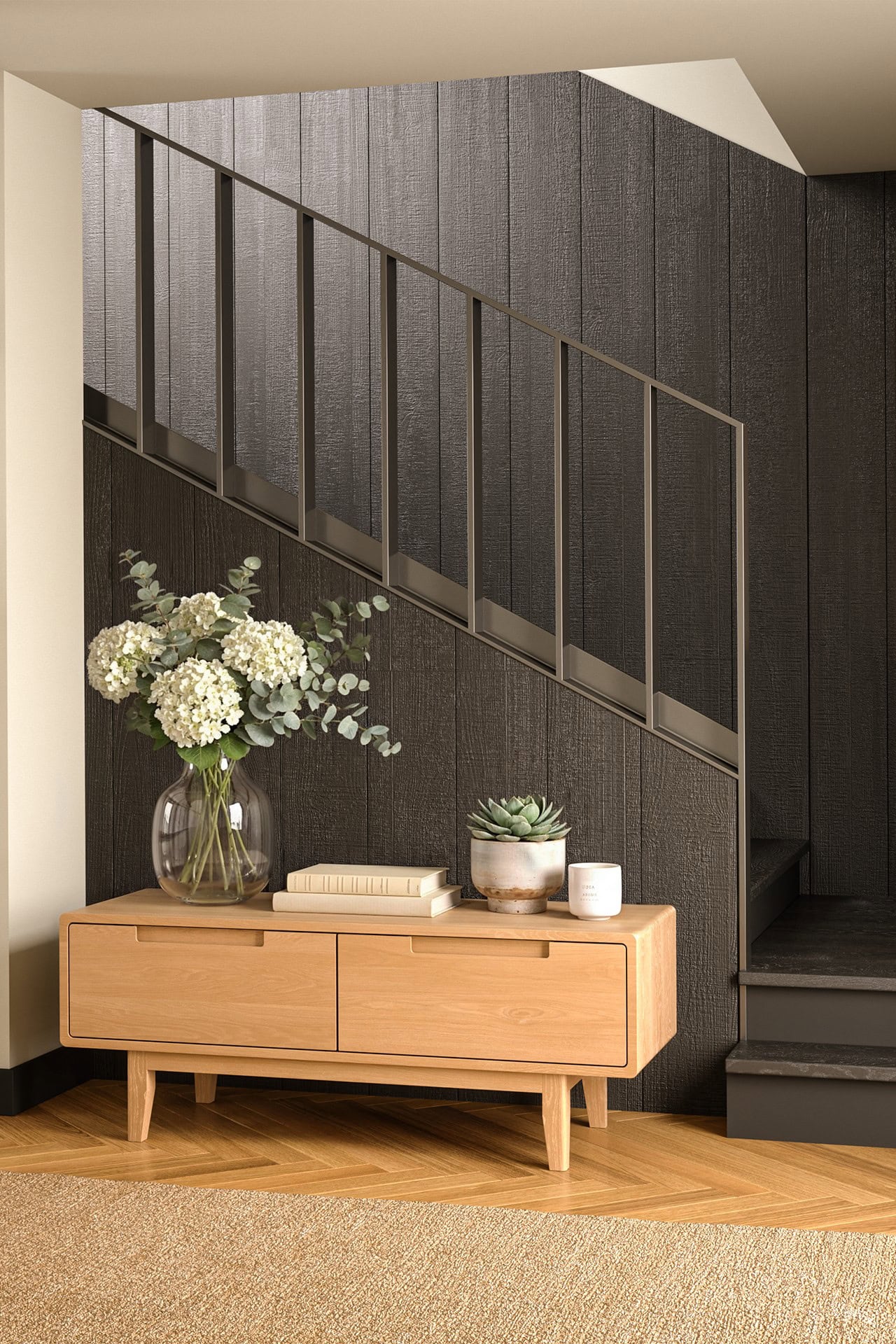 Linea black Dune interior wall panels